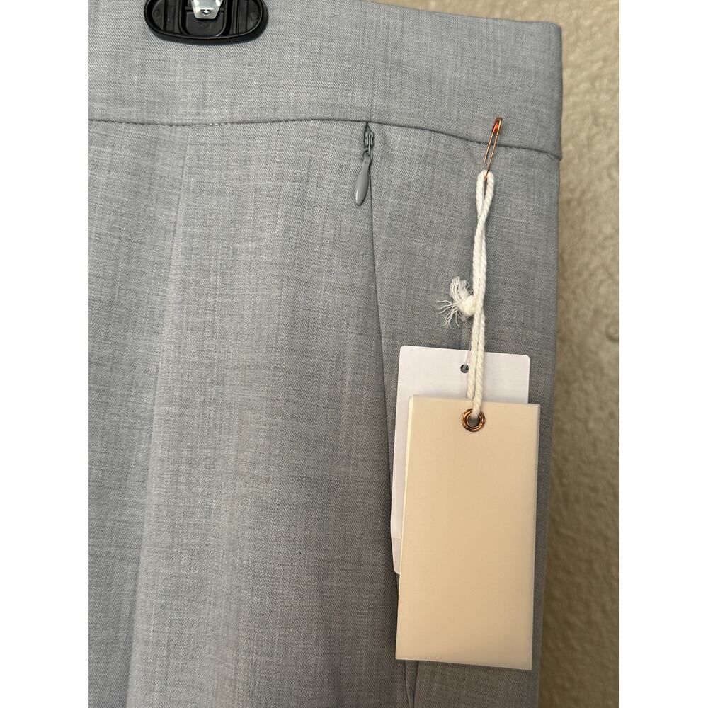 Good American Good ‘90s Pleated Wide Leg Pants Heather Grey 16 High Waist - NEW - Picture 6 of 9